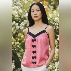 AKIRA Pink and Black Top with bows small